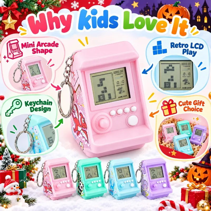 Creative Electronic Arcade Gam - Gaming Console Keychain ulasan dan harga