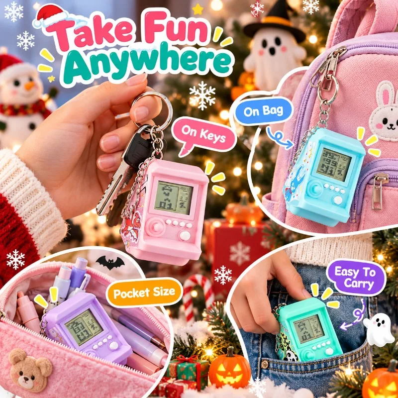 Creative Electronic Arcade Gam - Gaming Console Keychain ulasan dan harga