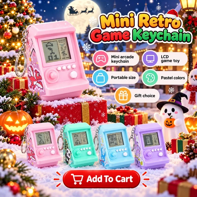 Creative Electronic Arcade Gam - Gaming Console Keychain ulasan dan harga